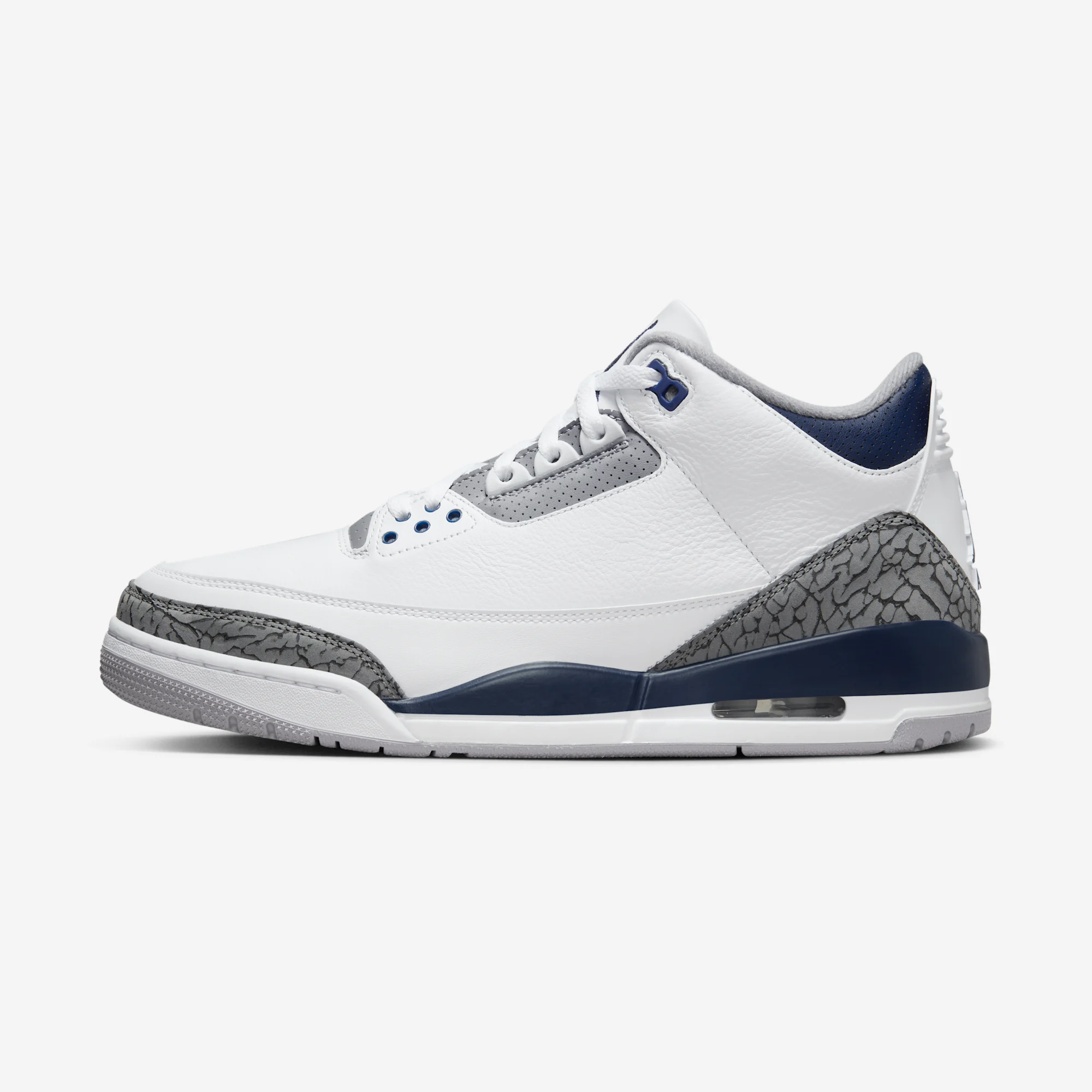 Air Jordan 3 Retro "Midnight Navy" 2024 White/Cement Grey/Black/Midnight Navy