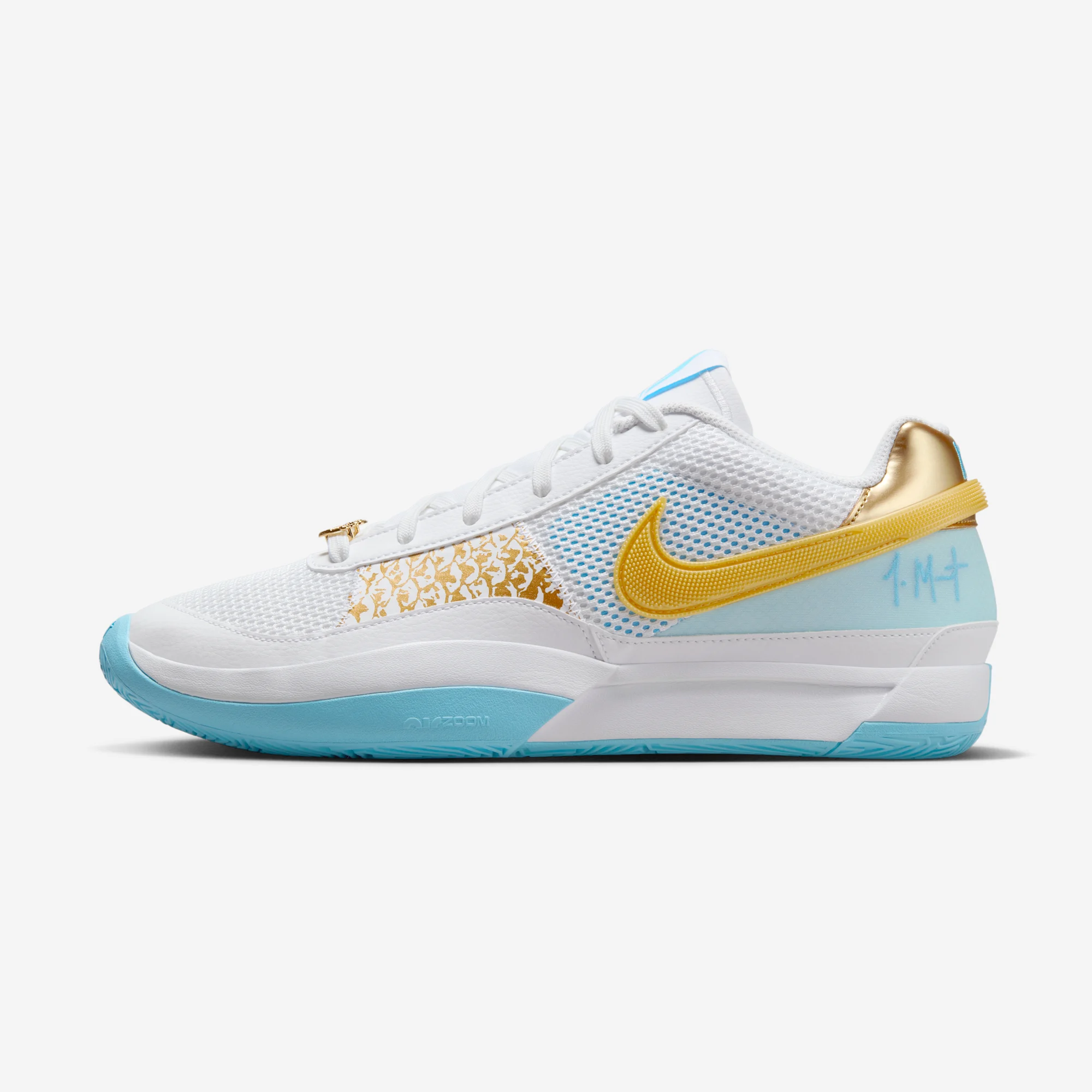 Nike Ja 1 "Chinese New Year" 2024 White/Aquarius Blue/Glacier Blue/Metallic Gold
