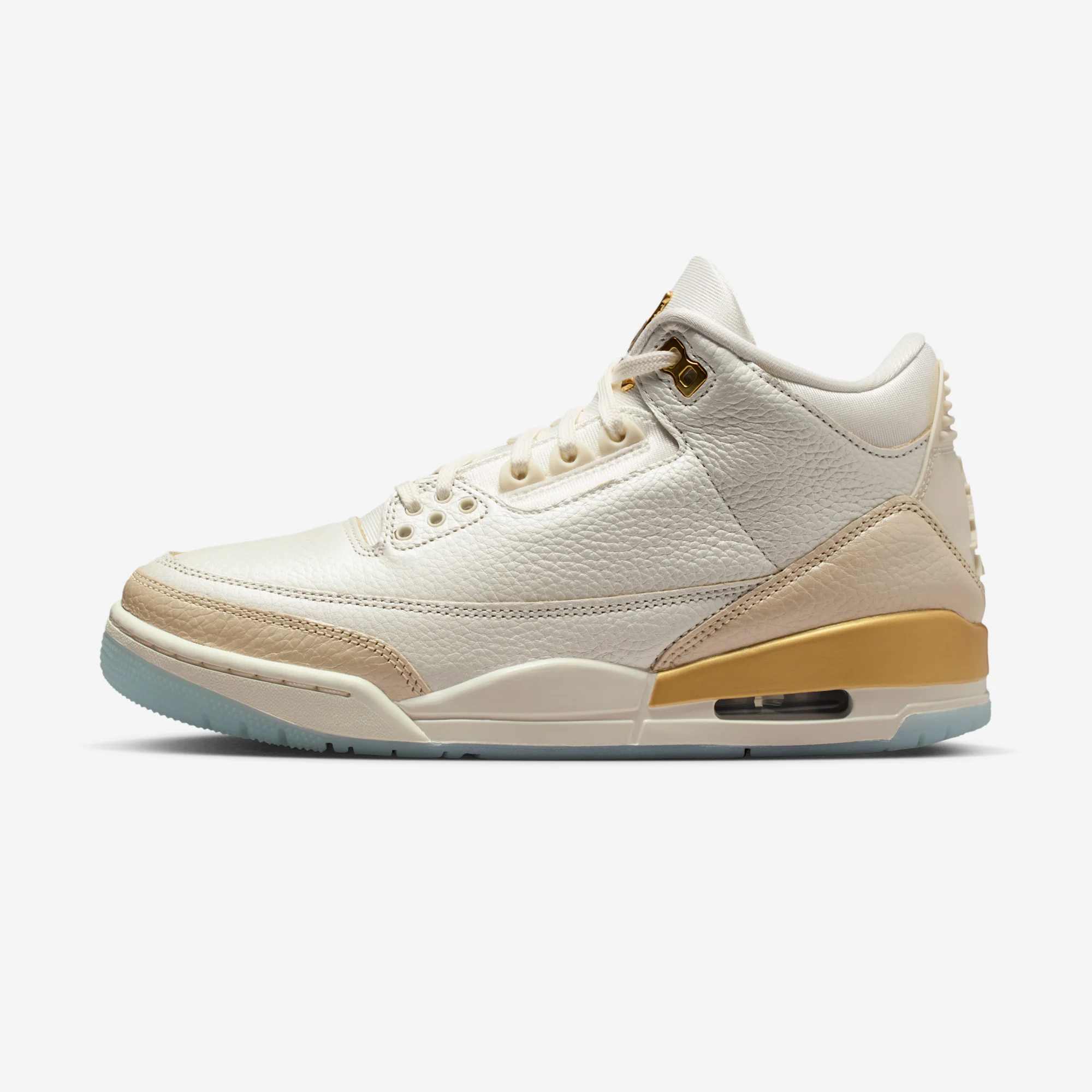 Air Jordan 3 Retro W "Champagne & Oysters" Sail/Team Gold/Pale Ivory/Metallic Gold/Ice