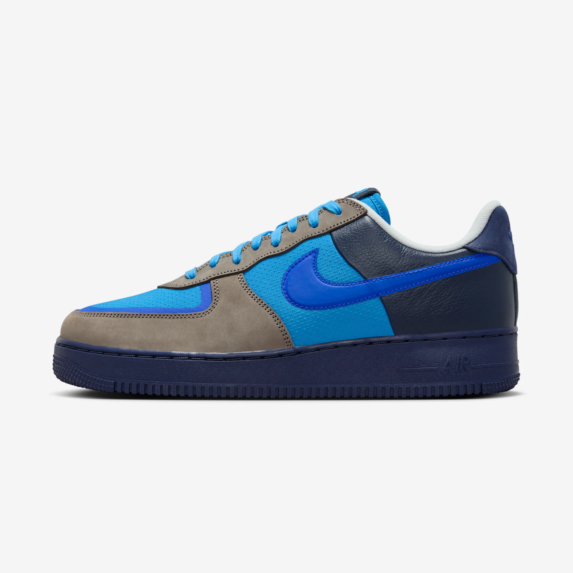 Stash x Nike Air Force 1 Low "Harbor Blue" Soft Grey/Varsity Royal/Harbor Blue