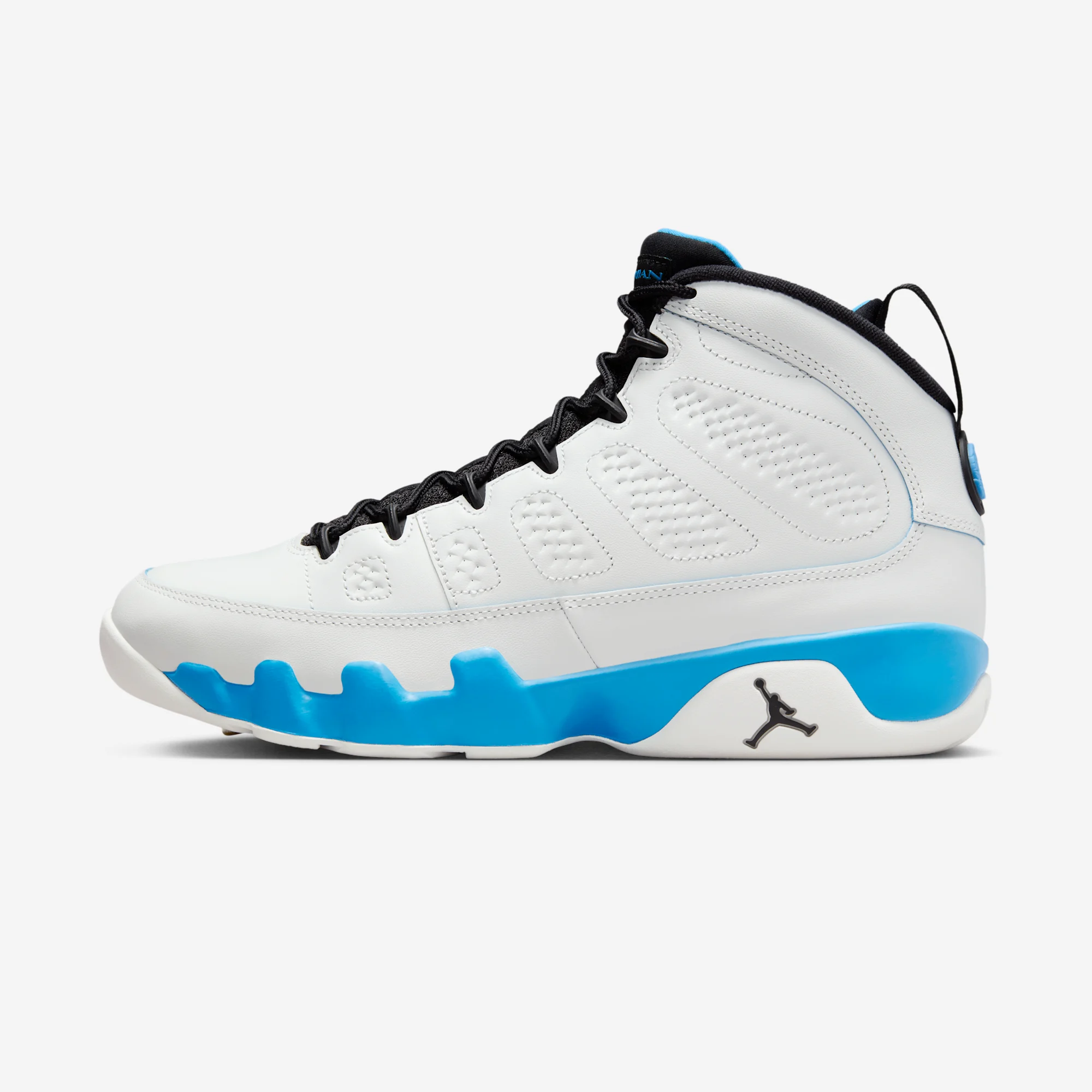 Air Jordan 9 Retro Remastered "Powder Blue" 2024 Summit White/Black/Dark Powder Blue