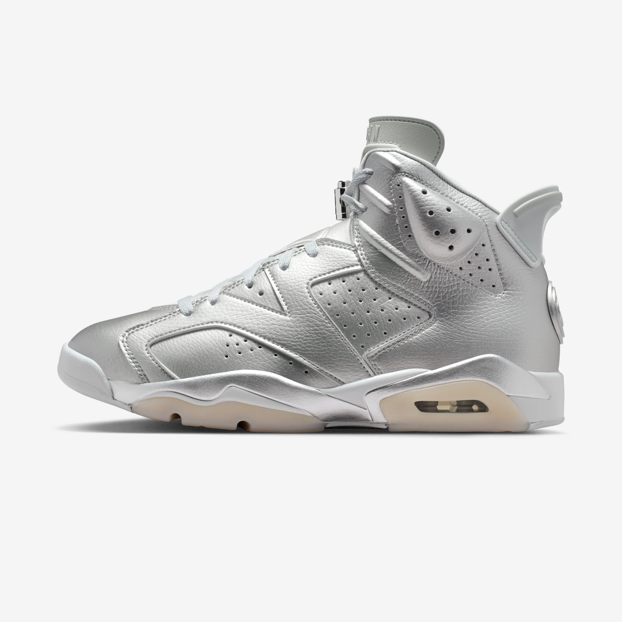 Paris Saint-Germain x Air Jordan 6 Retro "Metallic Silver" Metallic Silver/Metallic Silver/Pure Platinum/Oil Grey