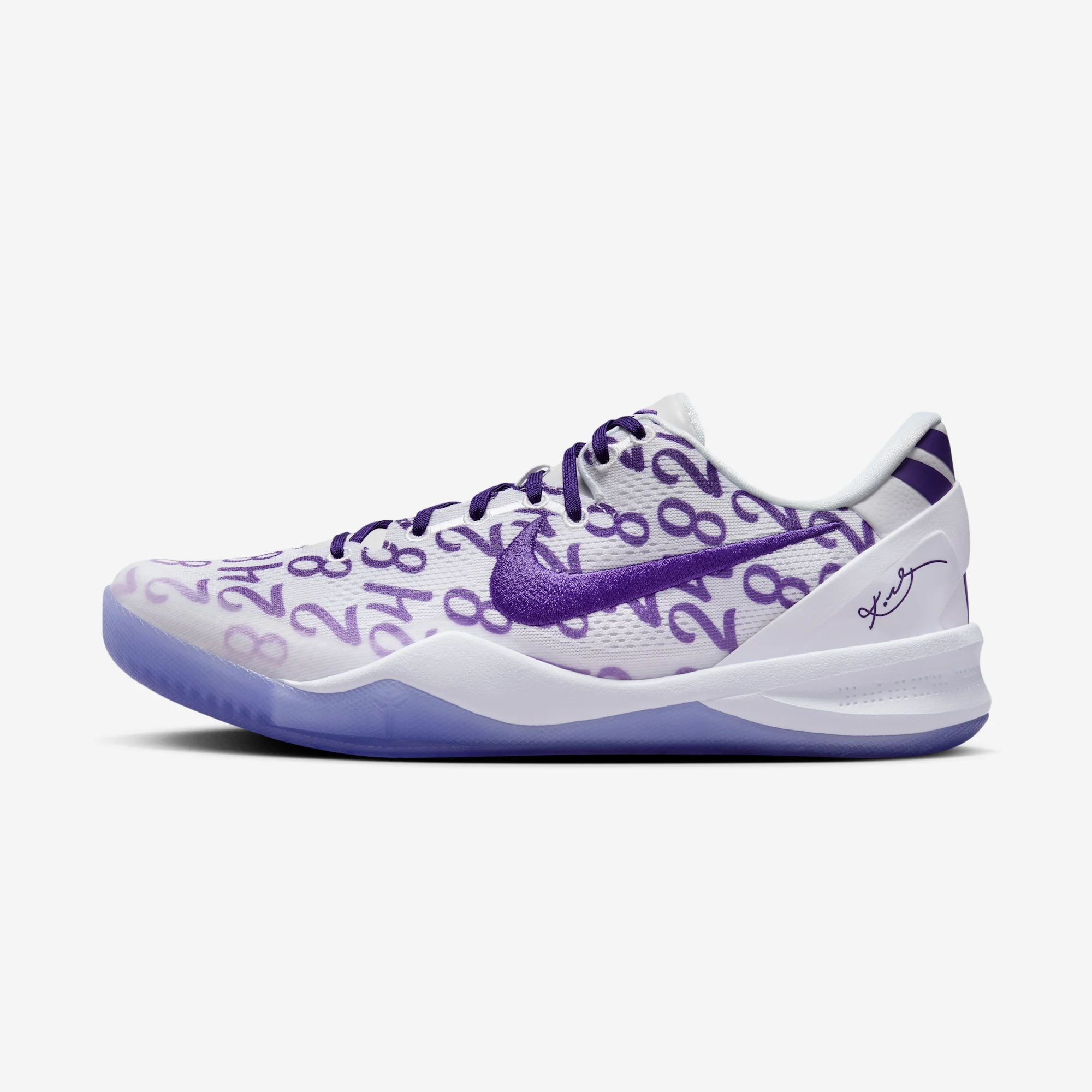 Nike Kobe 8 Protro "Court Purple" 2024 White/White/Court Purple