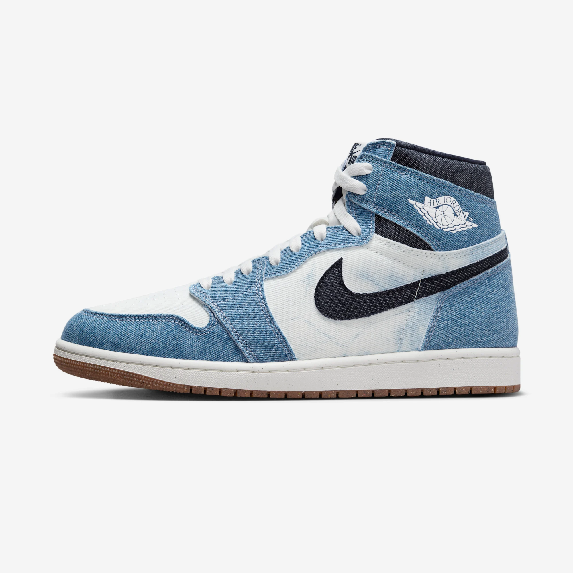 Air Jordan 1 Retro High OG “Denim” 2024 Summit White/Obsidian/Summit White/Gum Medium Brown