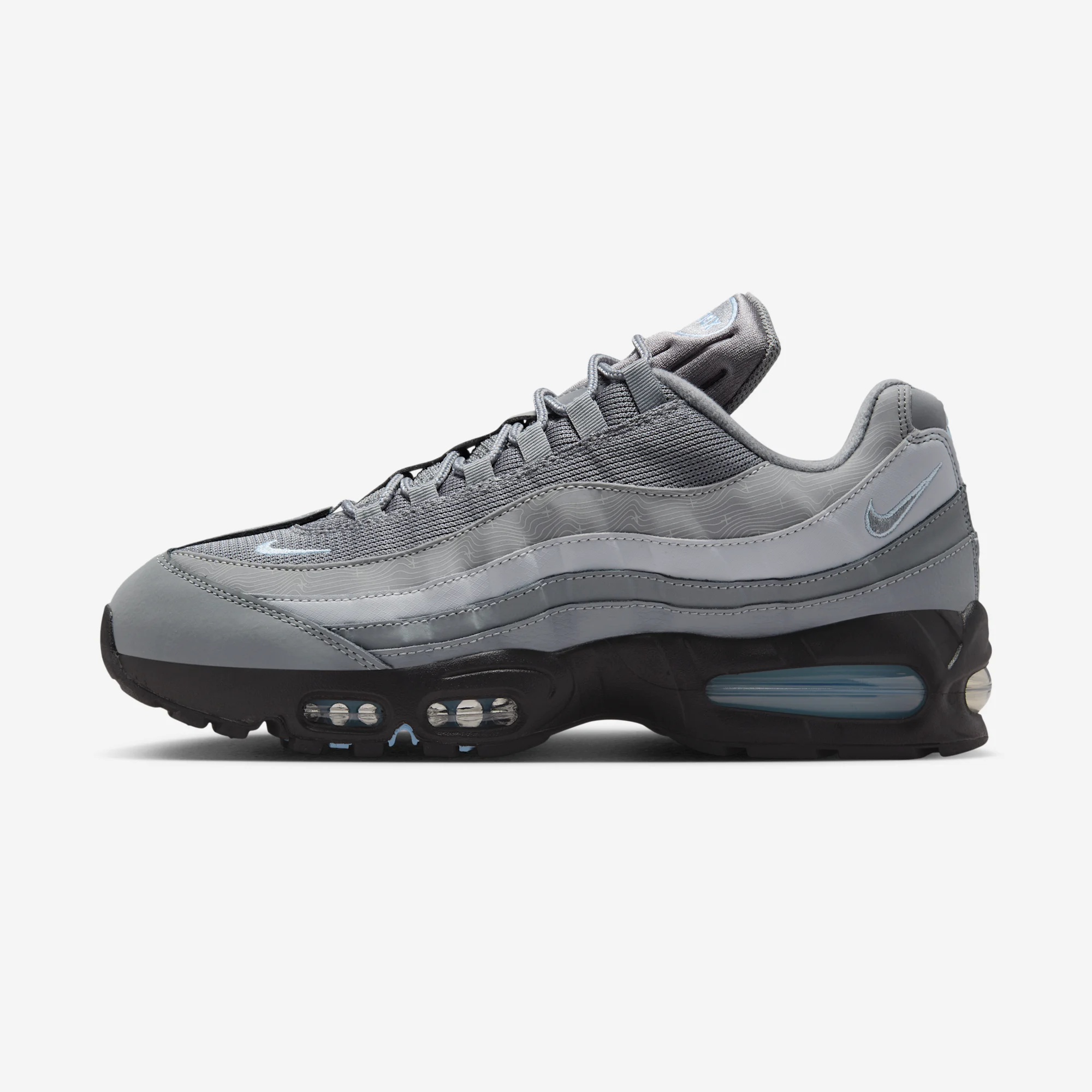 Nike Air Max 95 OG Big Bubble "Cool Grey" Cool Grey/Cool Grey/Psychic Blue/Wolf Grey/Photon Dust/Black