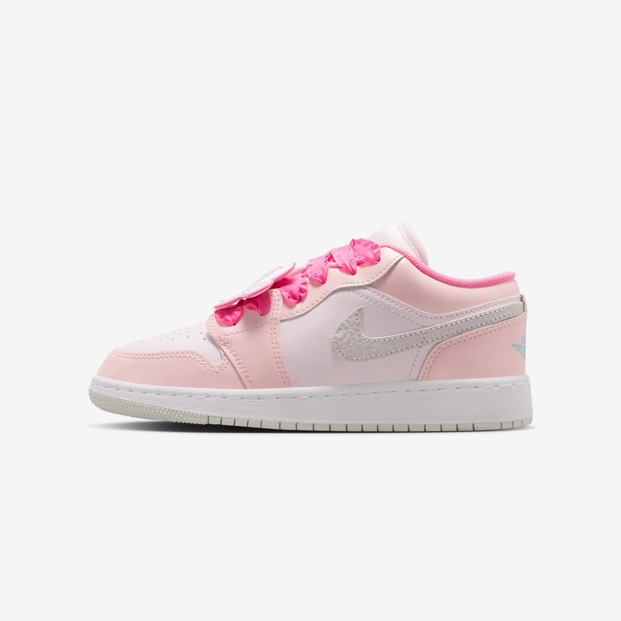 Air Jordan 1 Low SE GS "Pink Bloom" Pink Bloom/Pink Glow/Pearl Pink/Hyper Orange/Light Aqua/Sail