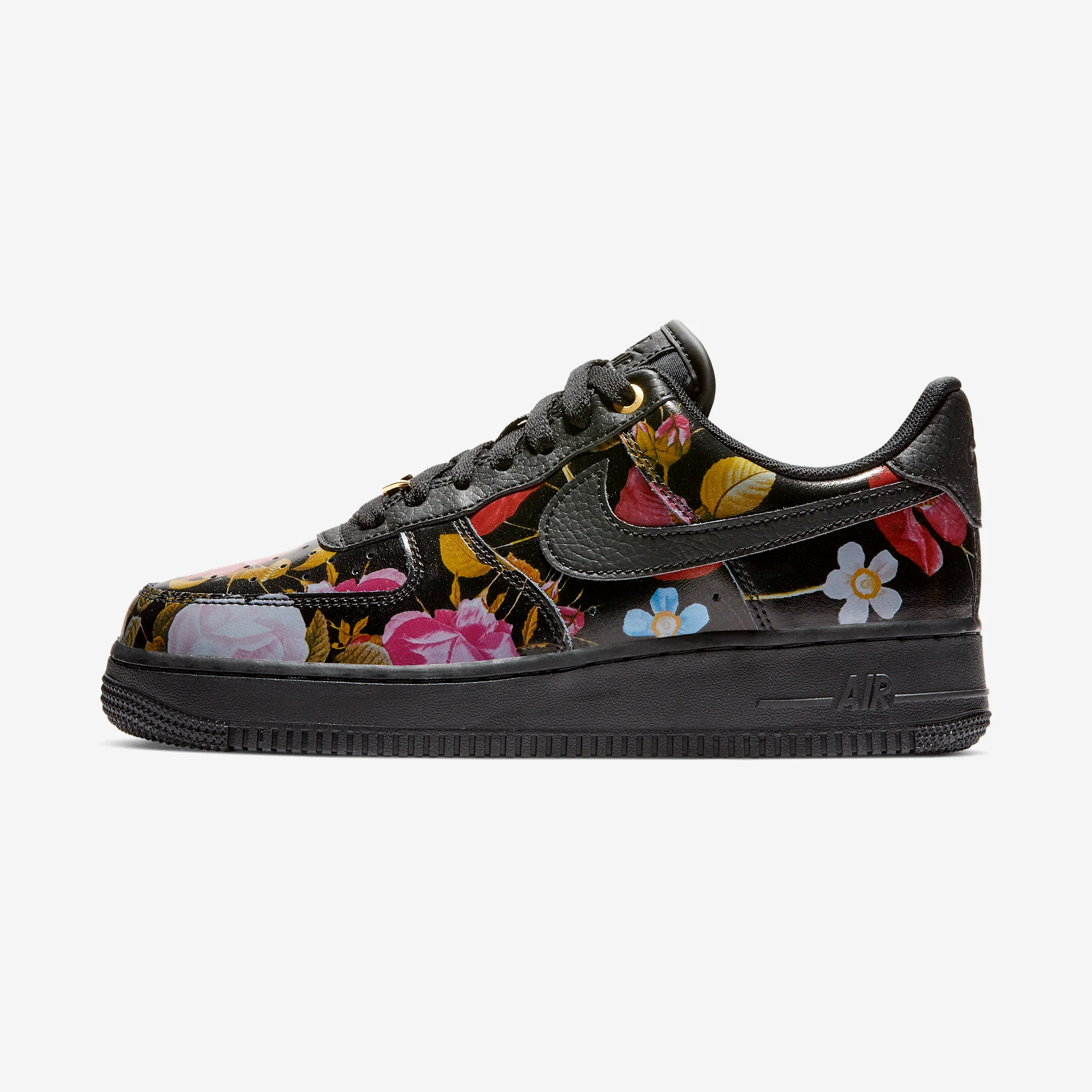 Nike Air Force 1 Low LX W "Black Floral" Black/Black/Black/Mtlc Gold