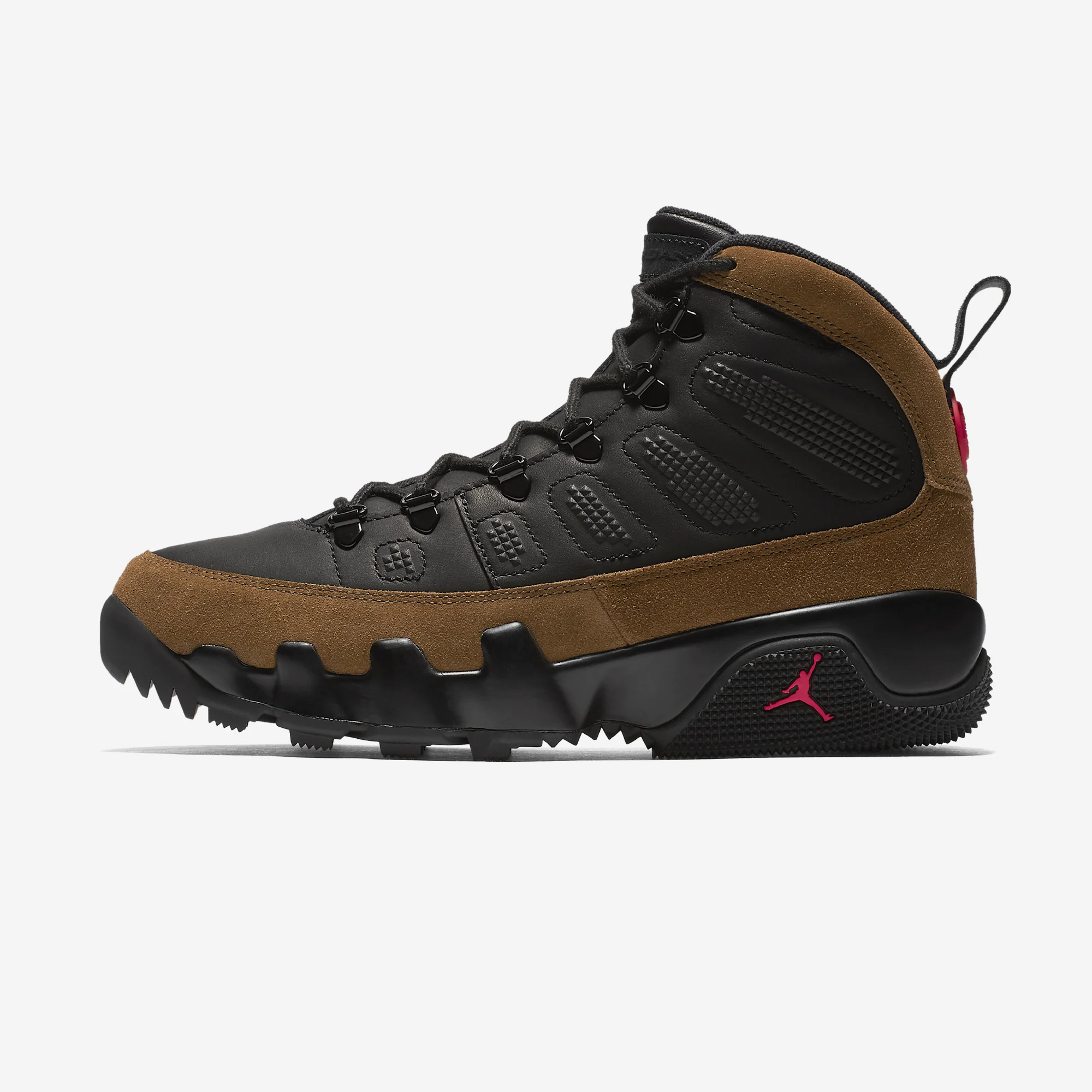 Air Jordan 9 Retro Boot NRG "Olive" Black/Light Olive/True Red