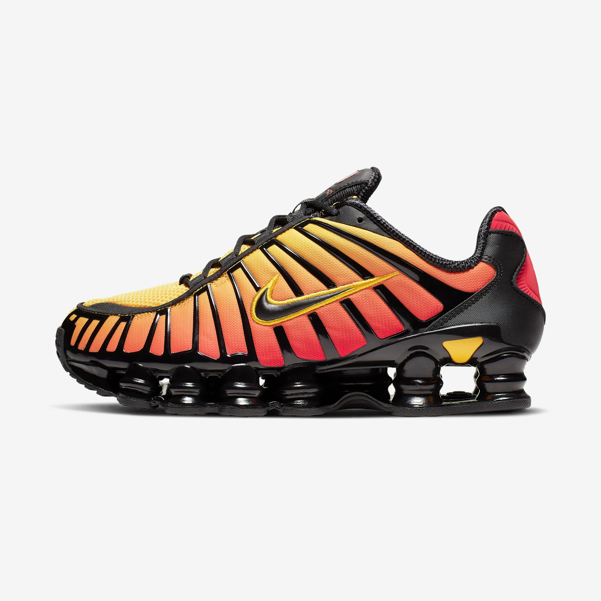 Nike Shox TL "Sunrise" 2024 Black/Black/Amarillo/University Red