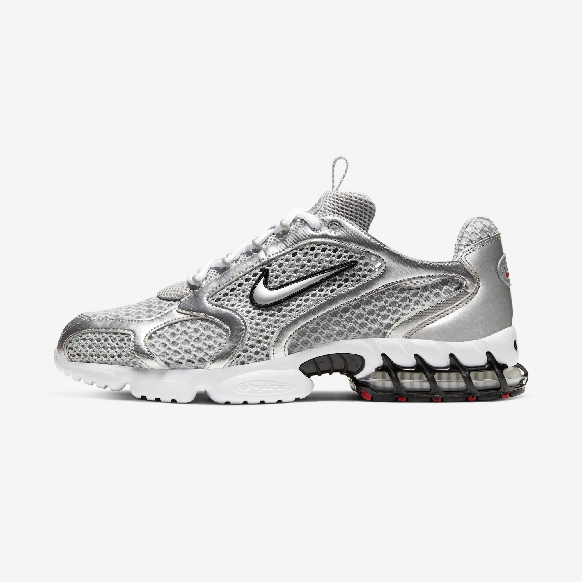 Nike Air Zoom Spiridon Cage 2 "Metallic Silver" 2024 Light Smoke Grey/Metallic Silver/Cardinal Red/Black/White