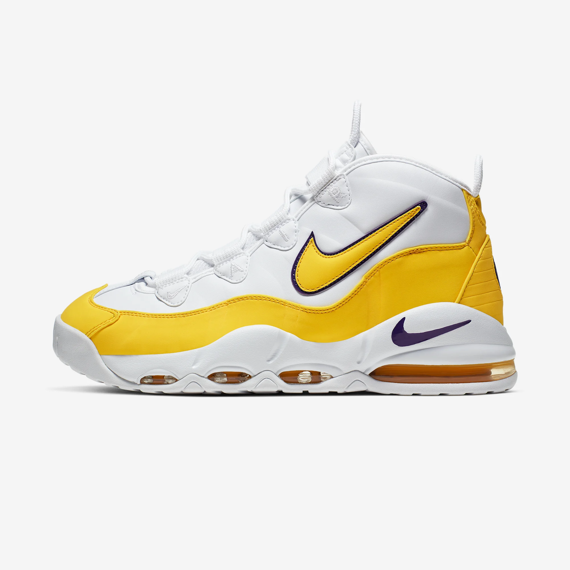 Nike Air Max Uptempo '95 "Lakers" White/Amarillo/Court Purple