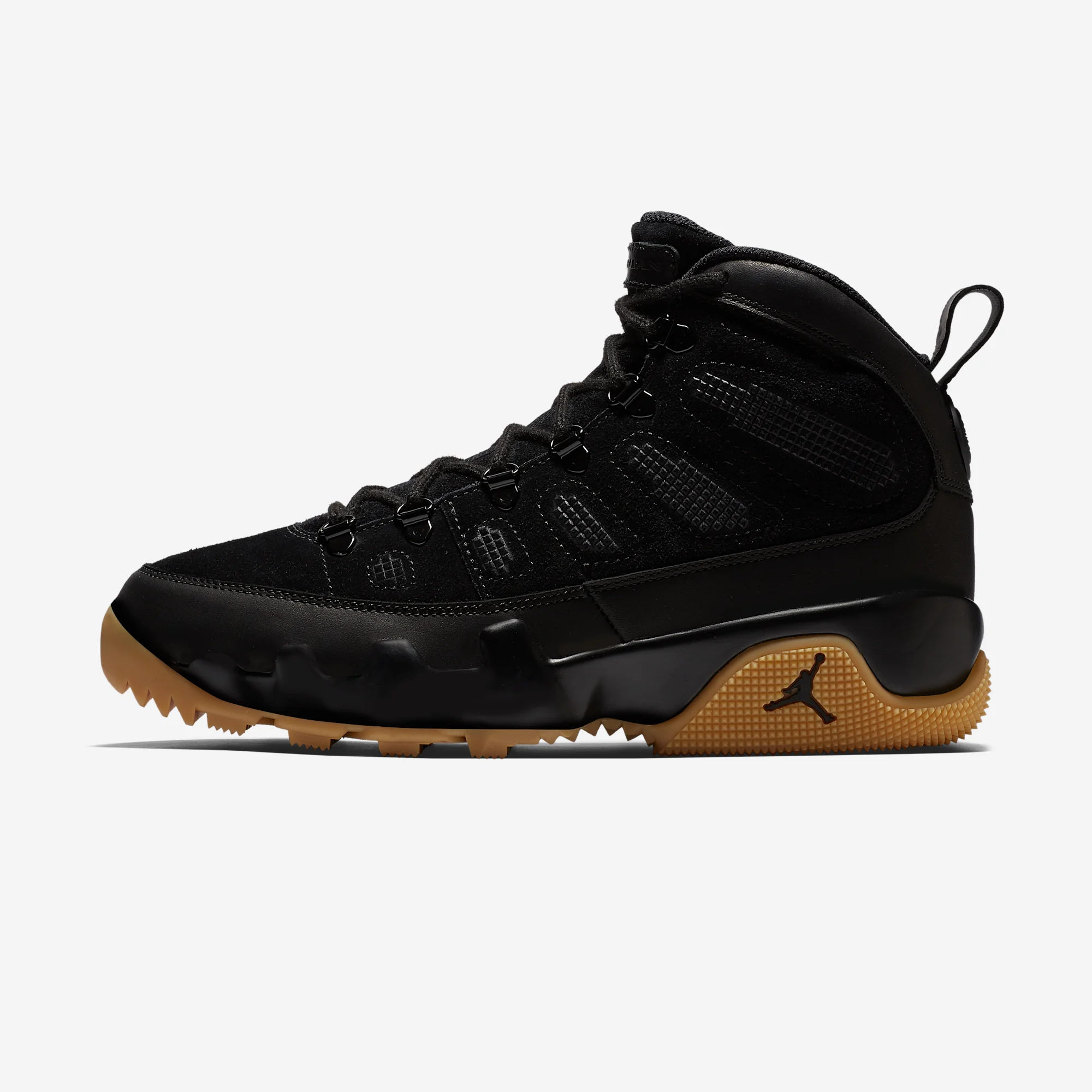 Air Jordan 9 Retro Boot NRG "Black" Black/Black/Gum Light Brown