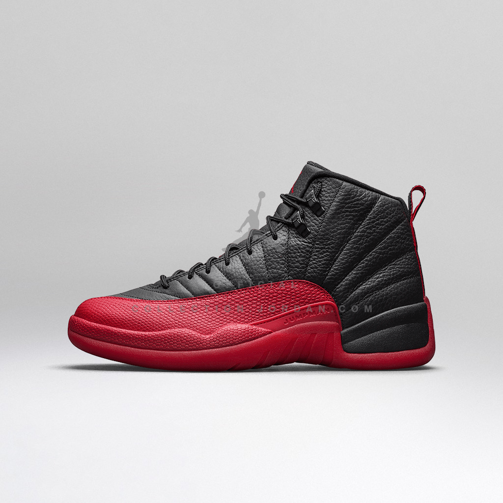 air jordan 12 retro black varsity red