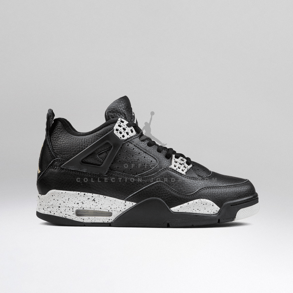 retro jordan 4 grey and black