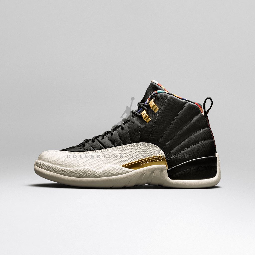 Jordan 12 black true 2025 red sail