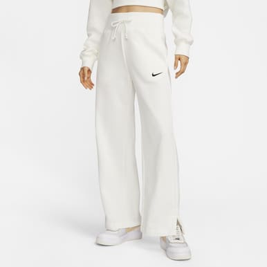Women's High-Waisted Wide-Leg French Terry Tracksuit Bottoms