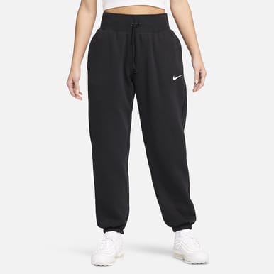 Women's High-Waisted Oversized Tracksuit Bottoms