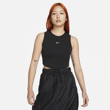 Women's Ribbed Cropped Tank Top