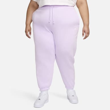 Women's High-Waisted Oversized Tracksuit Bottoms (Plus Size)