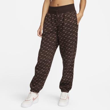 Women's Oversized Printed Tracksuit Bottoms