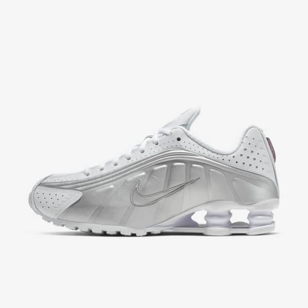 Shox R4 'White and Metallic Silver' (AR3565-101) release date