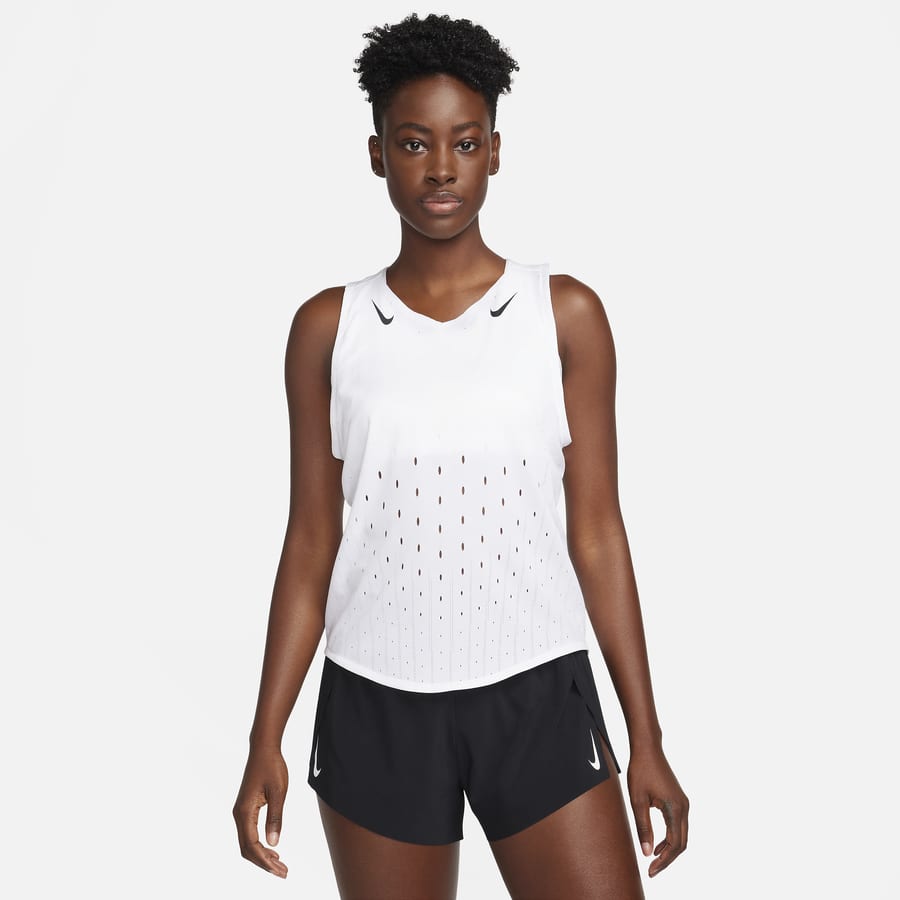 Nike Women's Dri-FIT Built-in light-support sports bra Training Tank Top (XS,  Black) 