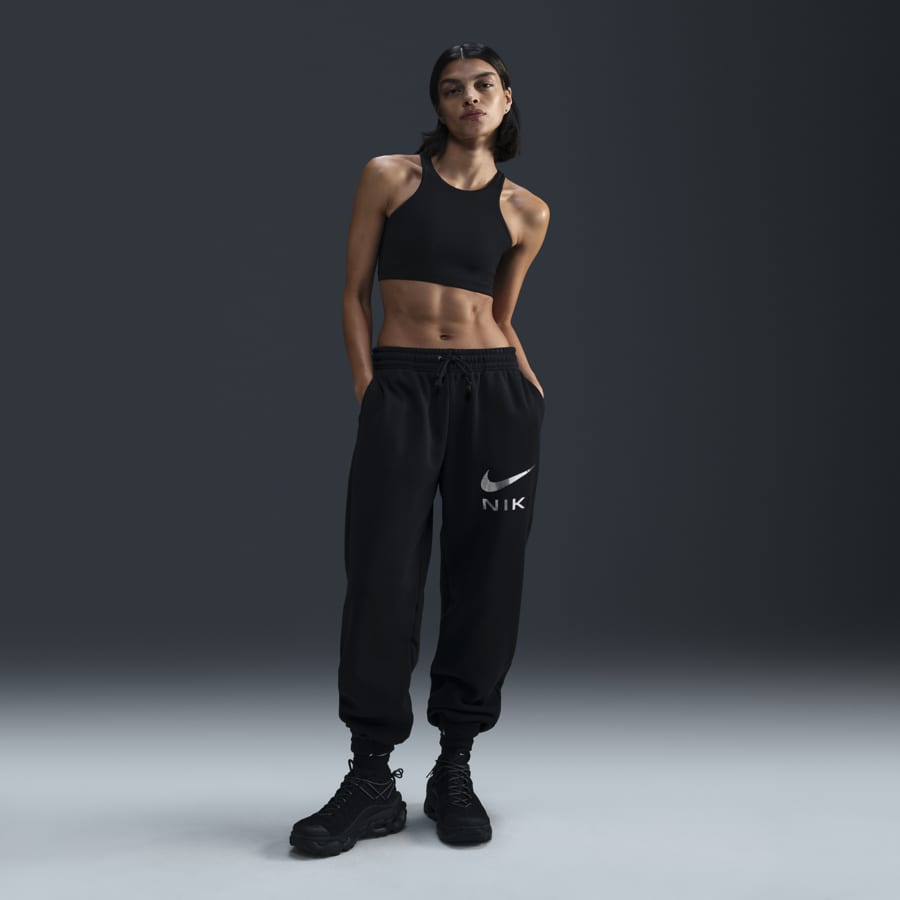 Women's nike black sweatpants on sale