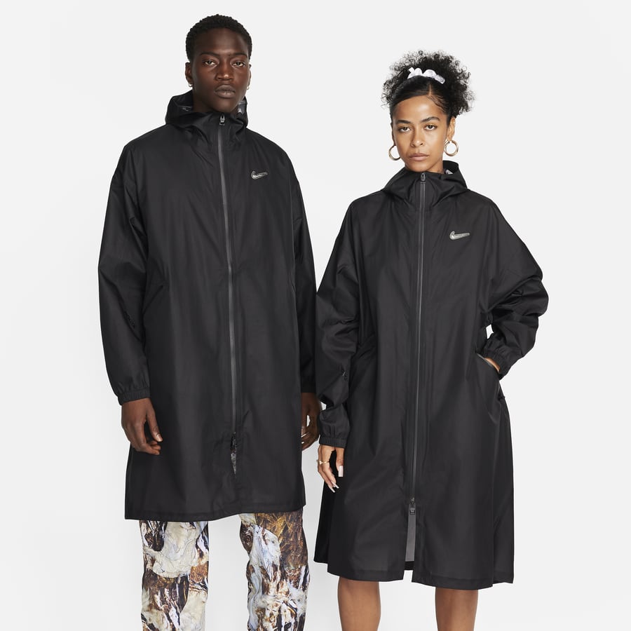 Red nike sales rain jacket