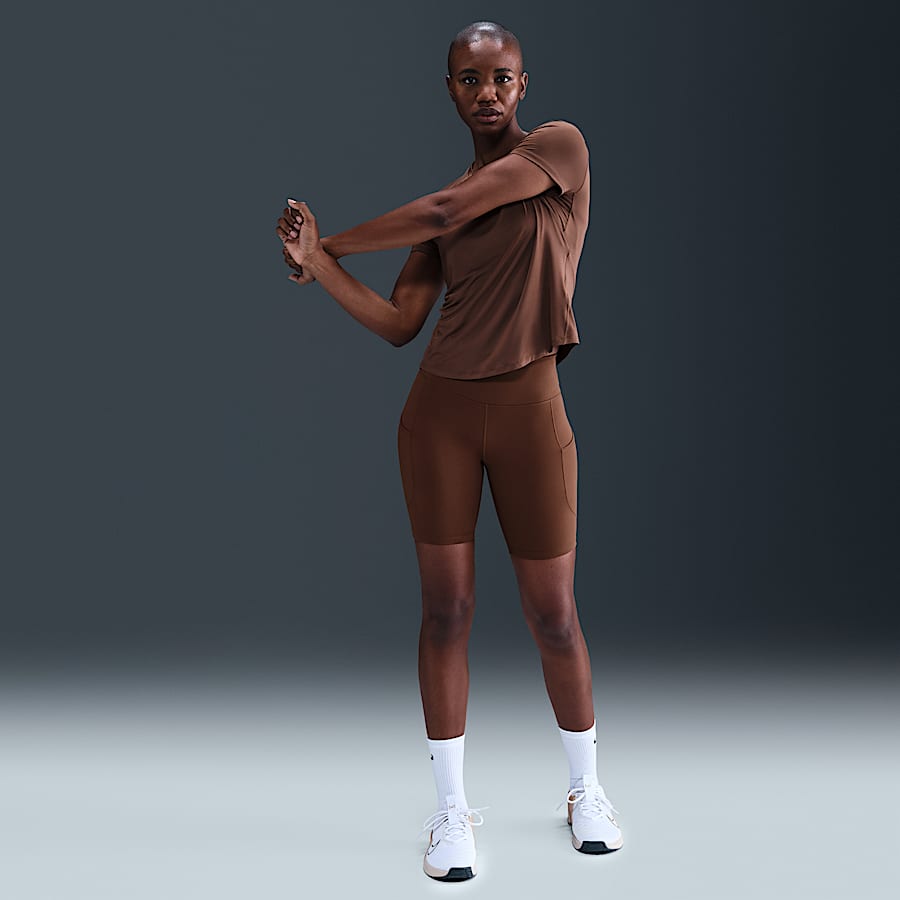 ★★Nike★★ Sportswear Classic High Waist 8 Inch Biker Shor Nike Sportswear Classic Women's High-Waisted 8
