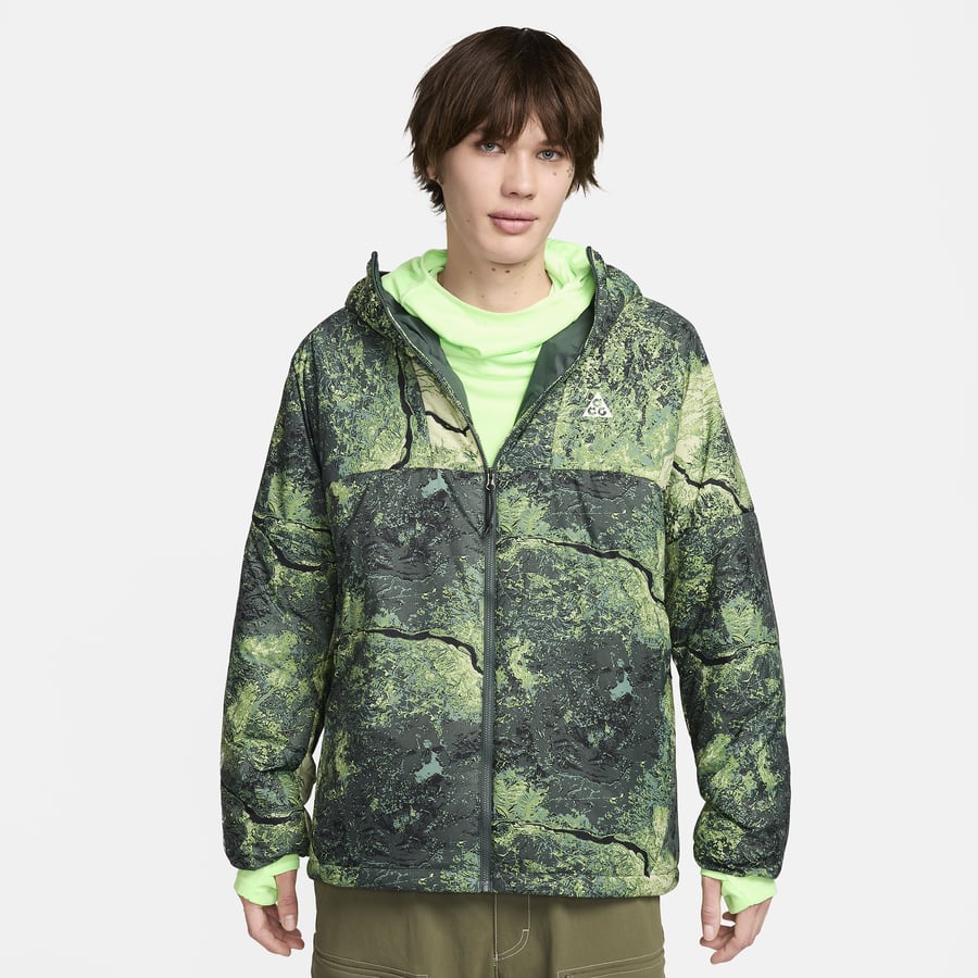 Nike camo rain jacket sale