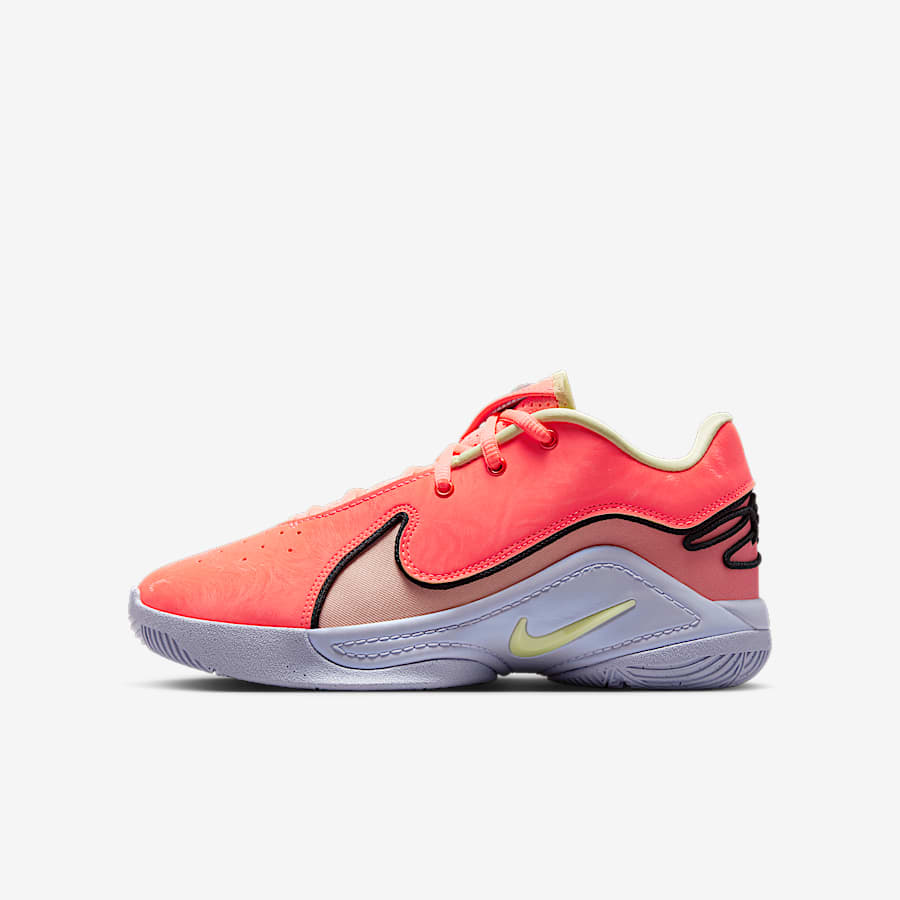 lebron james orange shoes