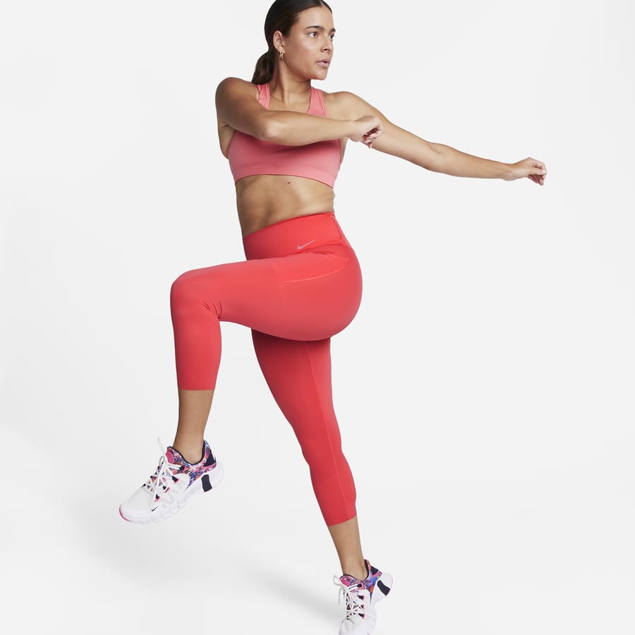 Nike Leggins Running Mujer Swoosh Run W coral