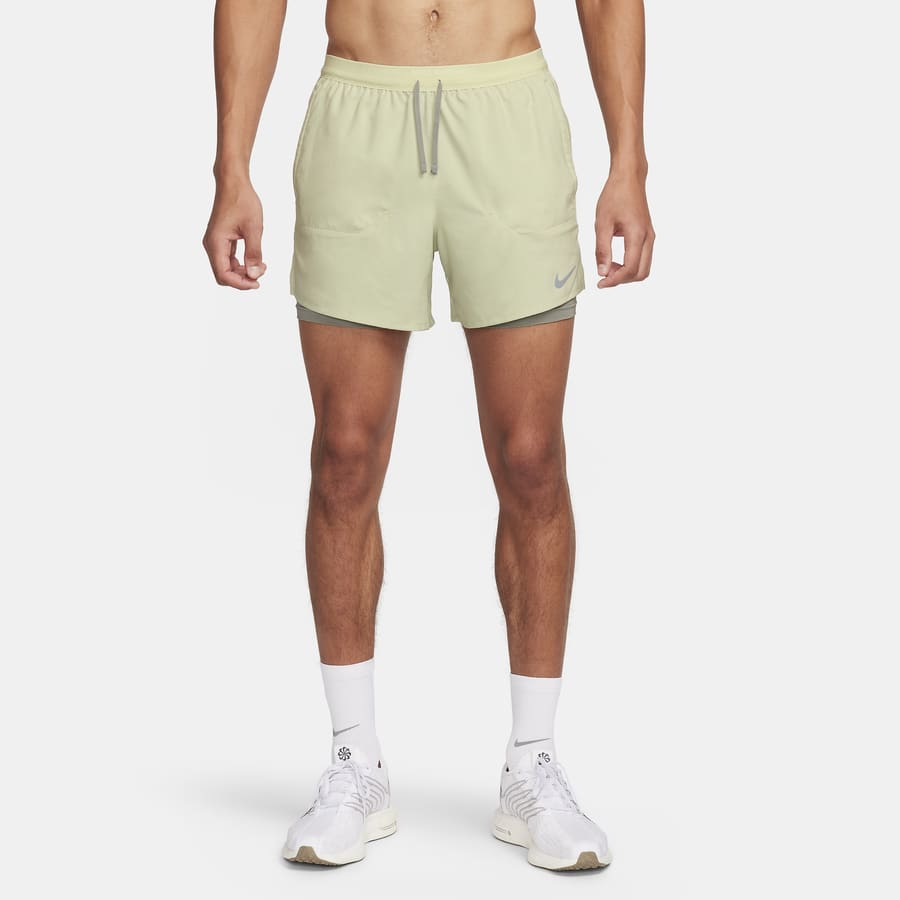 Nike cream high waist running shorts sale