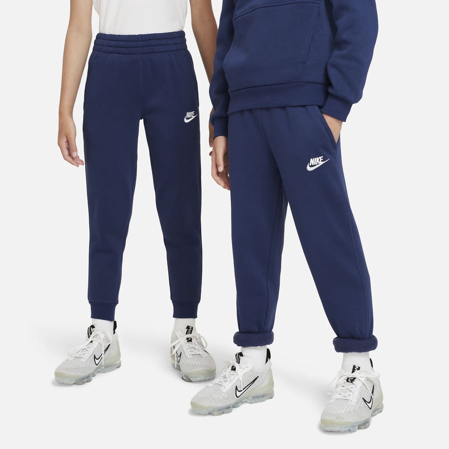 Nike Girls Sweat Pants Joggers Tapered Cuff Youth 839194 010 Black Size S