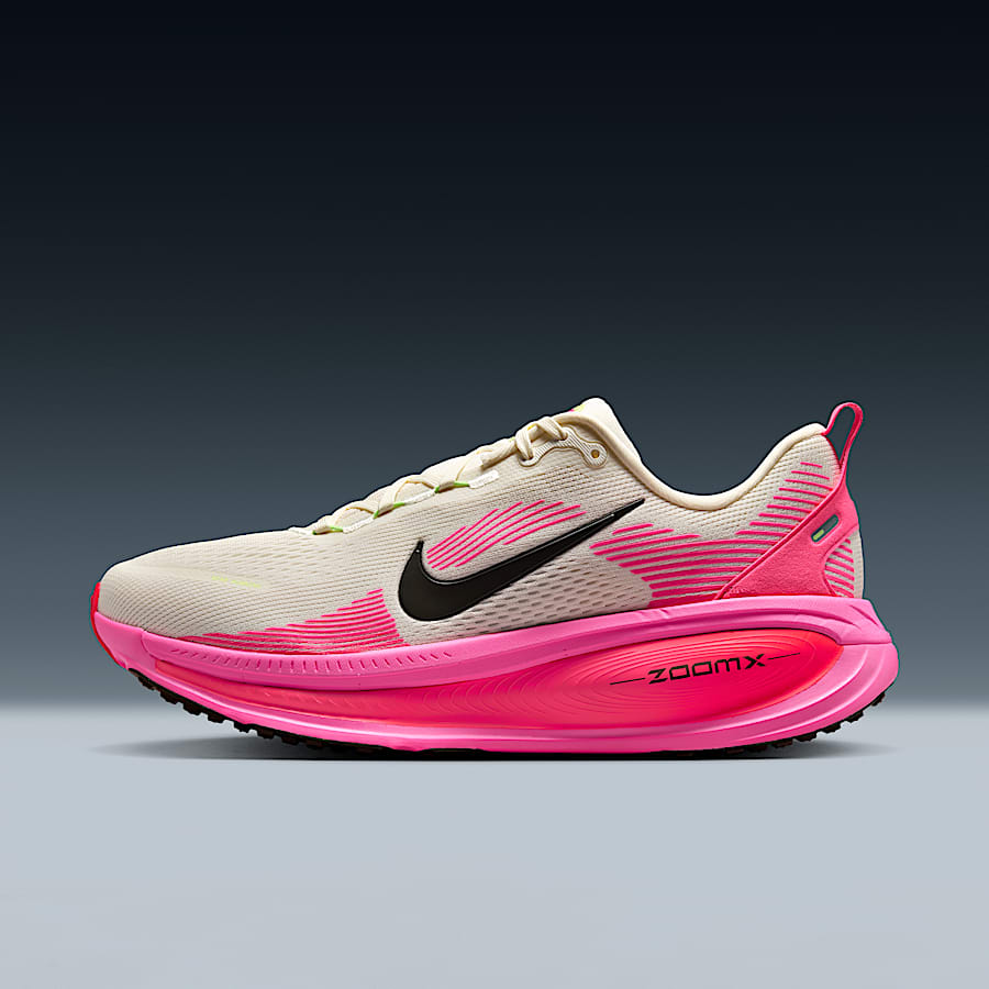 NIKE WOMEN'S VOMERO 18 100 SAIL/BLACKBRIGHT CRIMSON