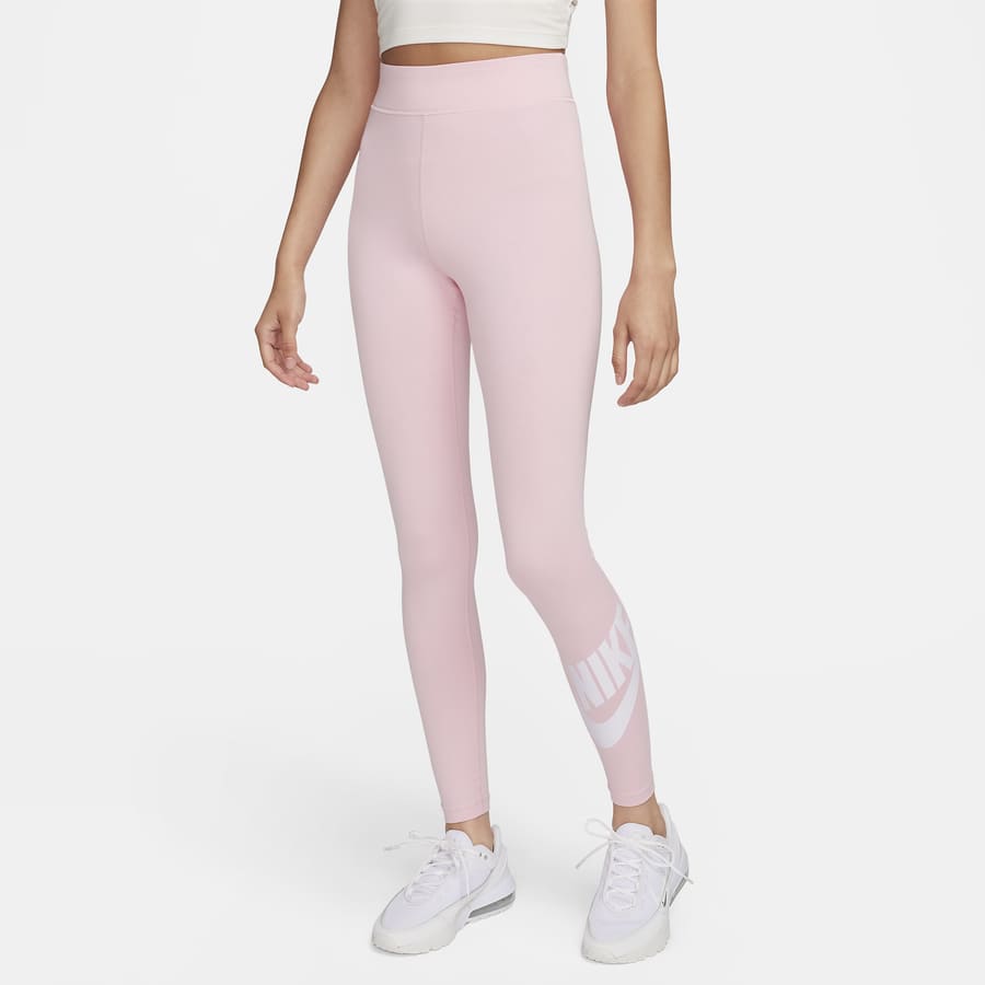 Nike Pro Girls Pink Training Tights - Ready to Order Online!