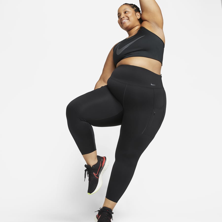 Nike Womens Black Stretch Athletic Yoga Pants with Drawstring Size