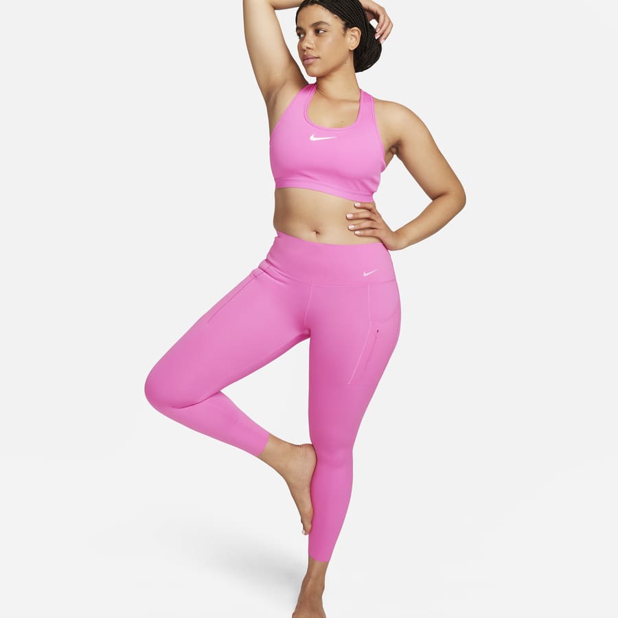 Nike Performance Nike Go Women's Firm-Support Mid-Rise Cropped
