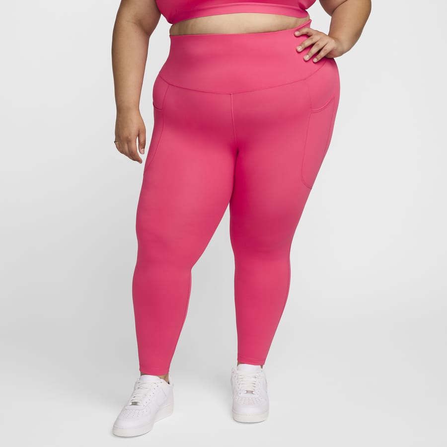 Hot pink nike leggings hot sale