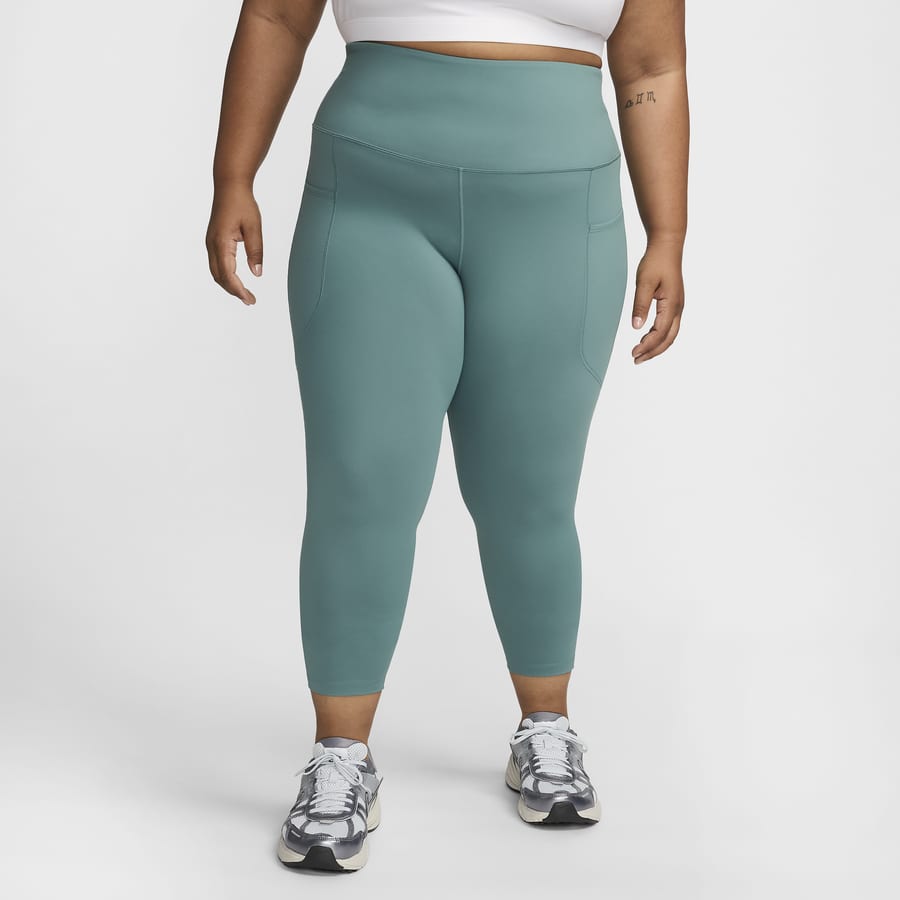 Leggings de tiro alto de 7/8 con bolsillos para mujer (talla grande) Nike  One.