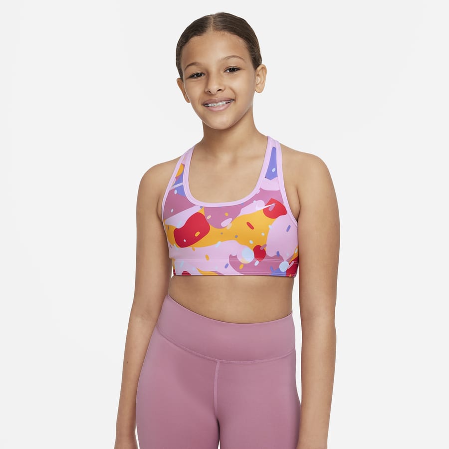 Nike Alate All U Big Kids' (Girls') Dri-FIT Sports Bra in Pink - ShopStyle