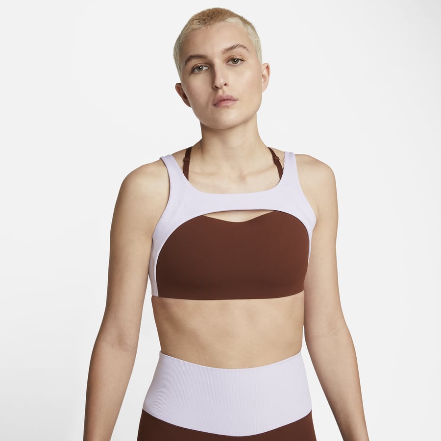 Nike Womens Pro Arctic Monarch Sports Bra Grey Printed Size XS