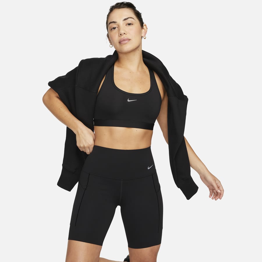 Nike Go Women's Firm-Support High-Waisted 20cm (approx.) Biker Shorts with  Pockets (Plus Size)