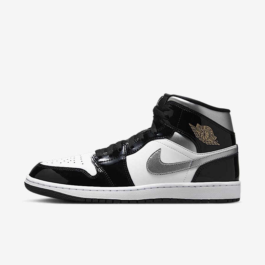 Jordan retro 1 mid black and yellow outlet