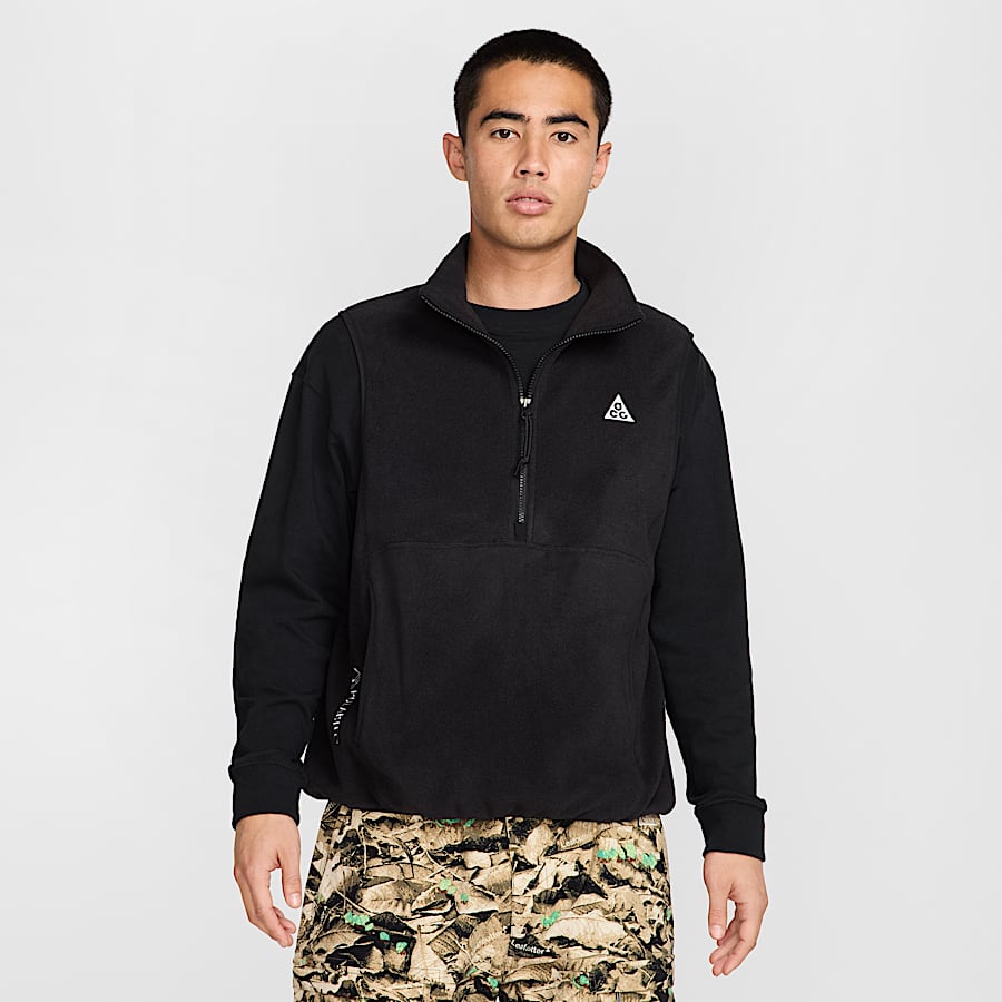 NIKE ACG ポーラテック　フリース　ベスト　ハーフジップ　ブラック　2XL NIKE ACG WOLF TREE VEST – A+S
