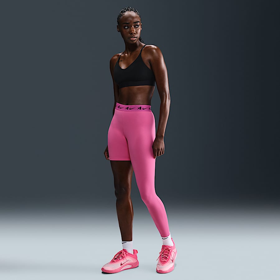 nike leggings grey and pink