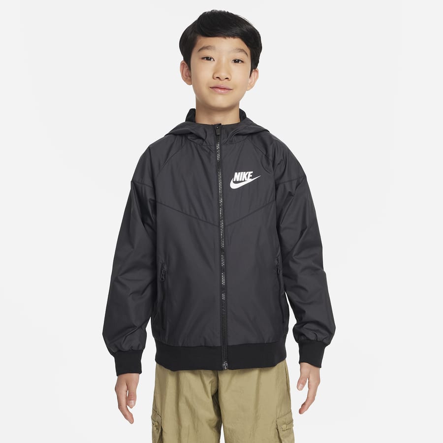 Kids black top nike coat