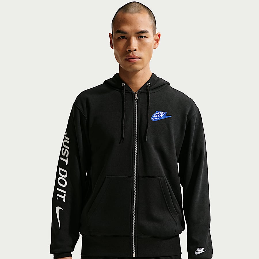 nike on fleece hoodie