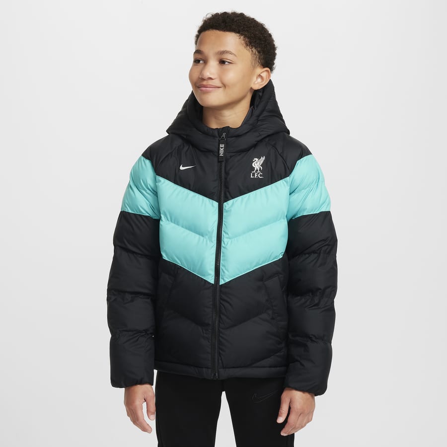 Nike doudoune courte à ceinture griffée top