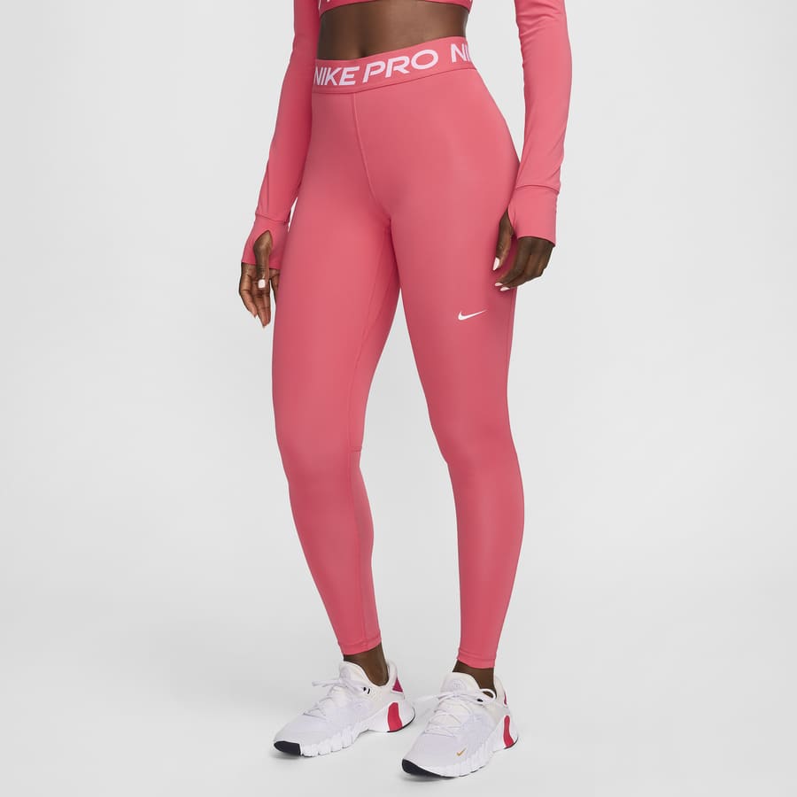 Hot pink nike leggings shop